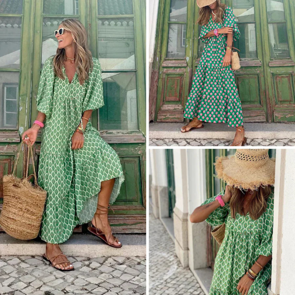 Kristi – Boho-Maxi-Kleid für einen mühelosen Sommer-Look