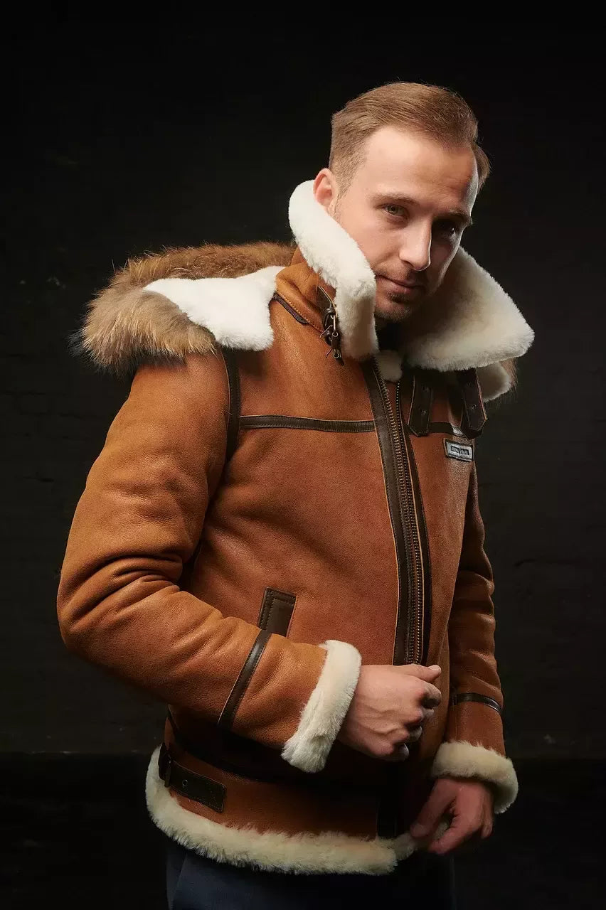 AIDEN - Nordische Luxus-Winterjacke mit Kapuze für Männer