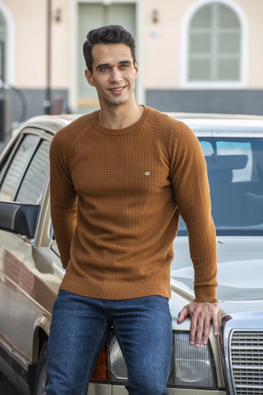 Pullover mit Rundhalsausschnitt für Herren - KODY